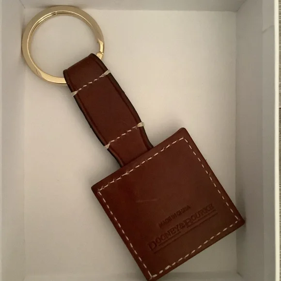 Dooney & Bourke Brown and Gold Keychain - Picture 2 of 2